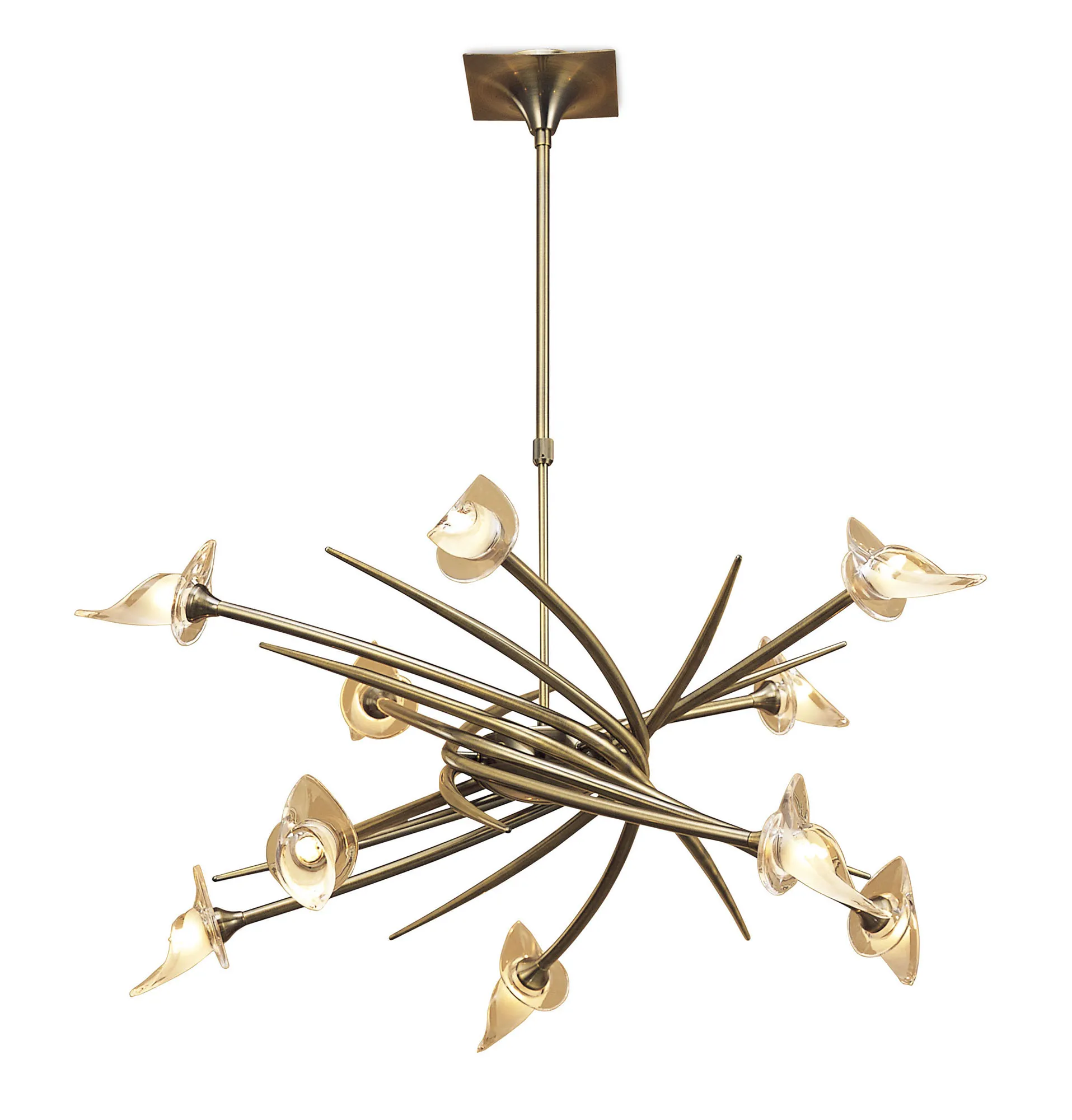 Flavia Antique Brass Ceiling Lights Mantra Multi Arm Fittings Flavia Antique Brass Ceiling Lights Mantra Multi Arm Fittings